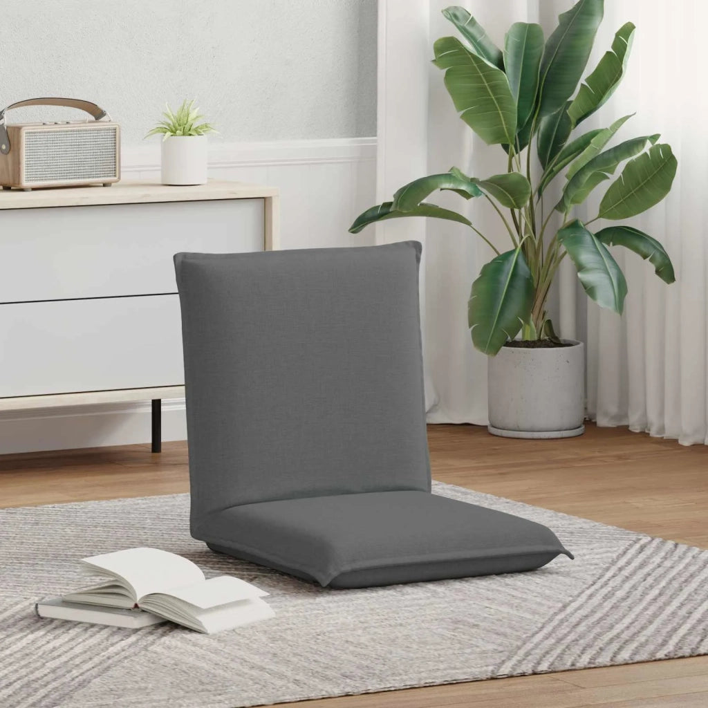 Sedia da Pavimento Grigio scuro 54 x 64 x 59 cm Tessuto 42028105