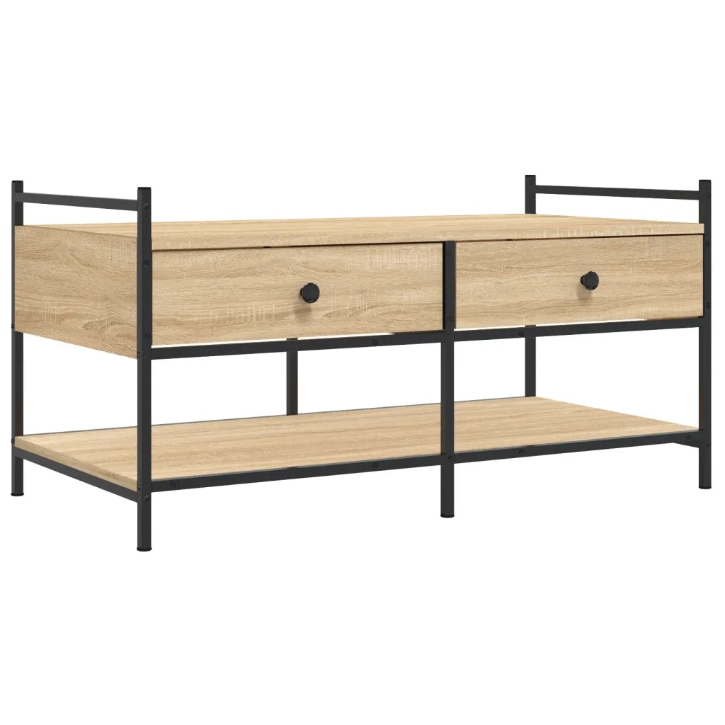 Tavolino da Salotto Rovere Sonoma 99x50x50cm Legno Multistratocod mxl 107497