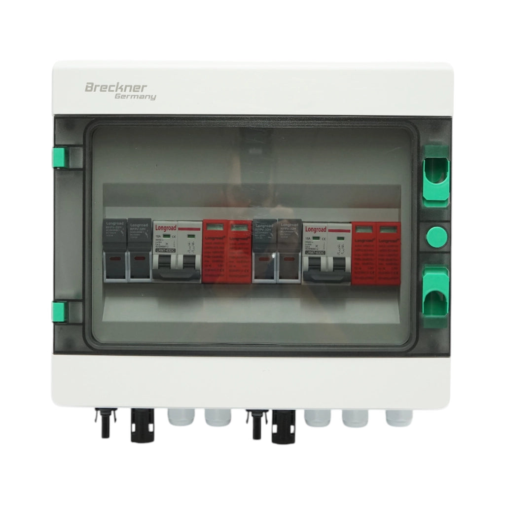 Pannello fusibile CC da 10 KW dotato di sistema ON/OFF GRID a 2 stringhe Breckner Germany