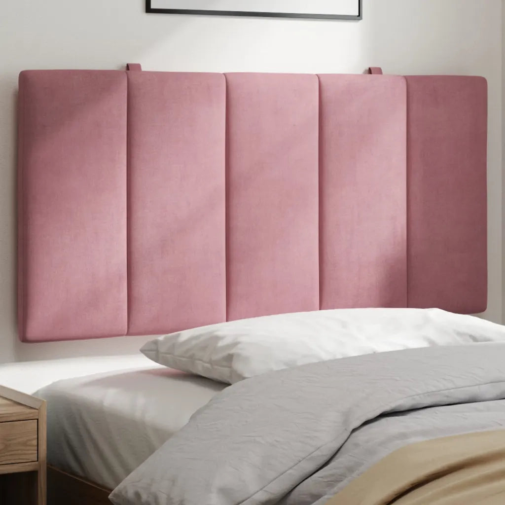 Cuscino Testiera Hanko Rosa 100 cm in Velluto 374660