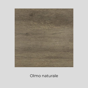 Mobile Lavatoio in Ceramica 2 Ante con Strofinatoio in Legno Massello 60x50x86A cm Olmo Naturale