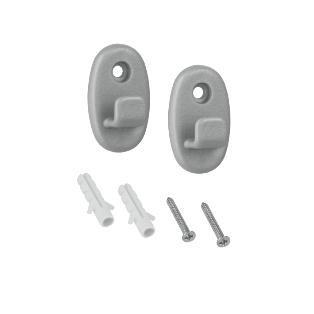 Set 2 Ganci Nylon Con Access.(Viti+Tasselli) - Metaltex