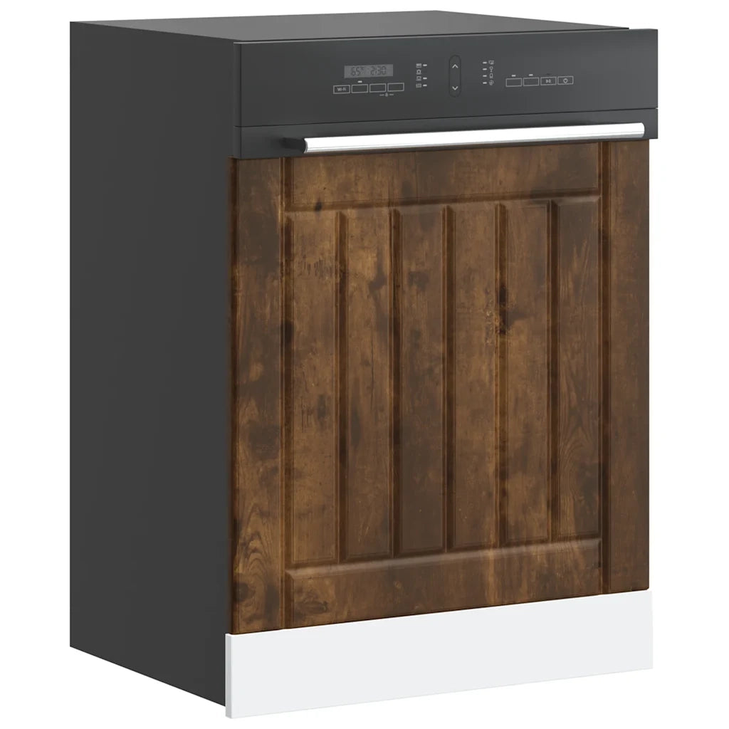 Pannello Lavastoviglie Lucca Rovere Fumo in Legno Multistrato