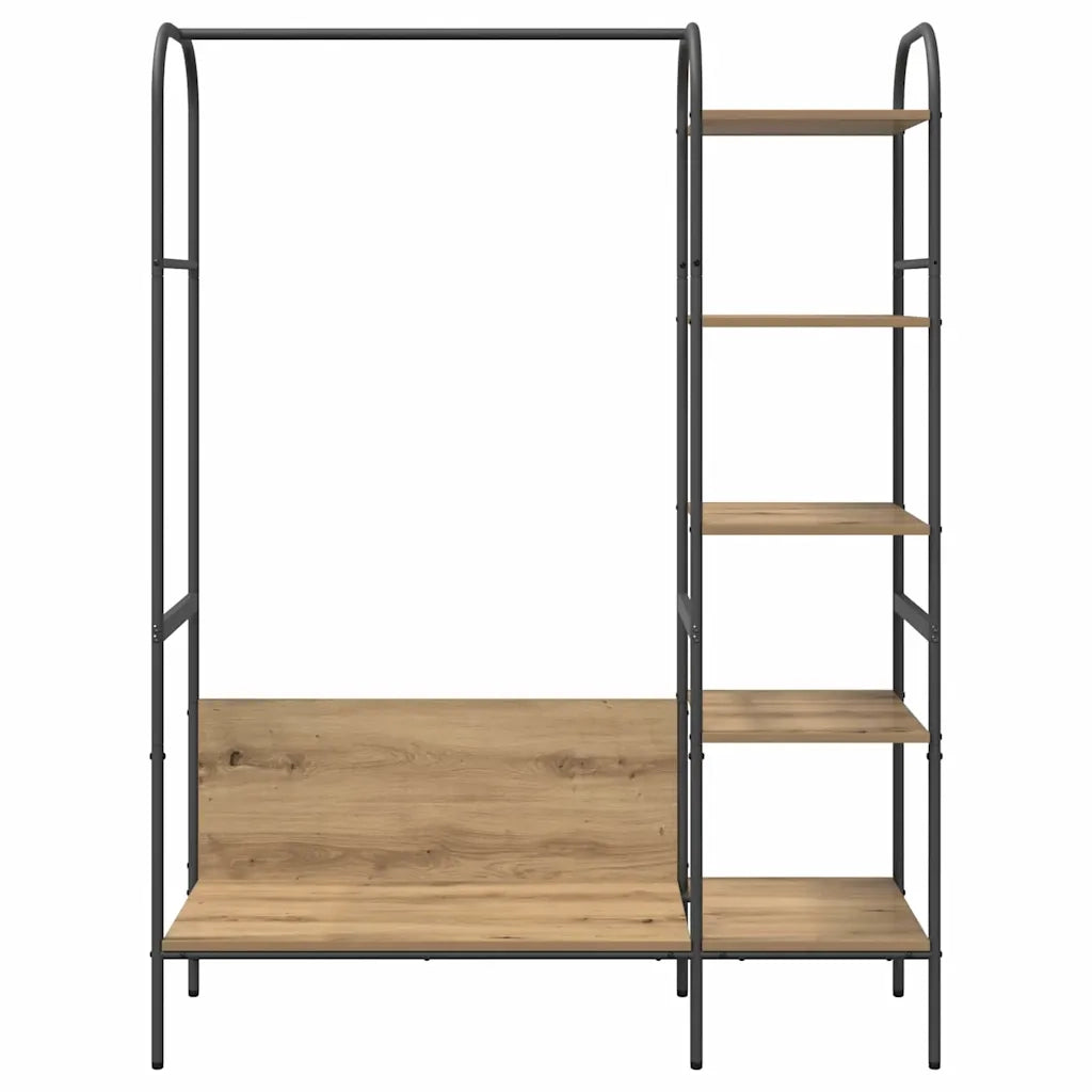 vidaXL Stendibiancheria Beige 120 x 44 x 160 cm Legno multistrato