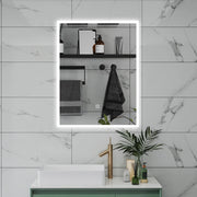 AICA Specchio da bagno  50 x 70 cm, dimmerabile, Funzione Memoria, antiappannamento, 3 colori