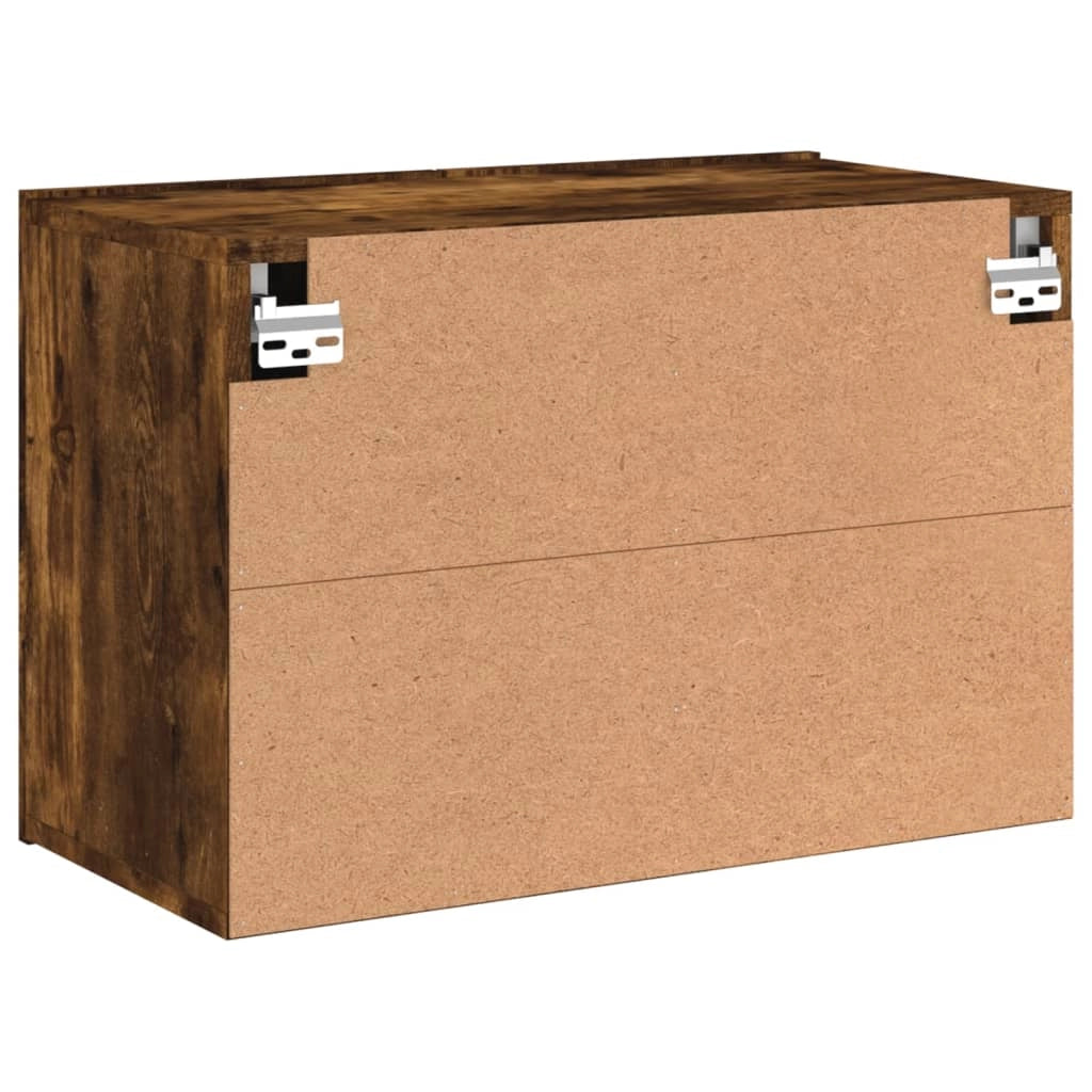 Mobile TV multimediale scaffale TV mobile TV sala da pranzo soggiorno camera da letto da parete rovere affumicato 60 x 30 x 41 cm marrone 02_0028137