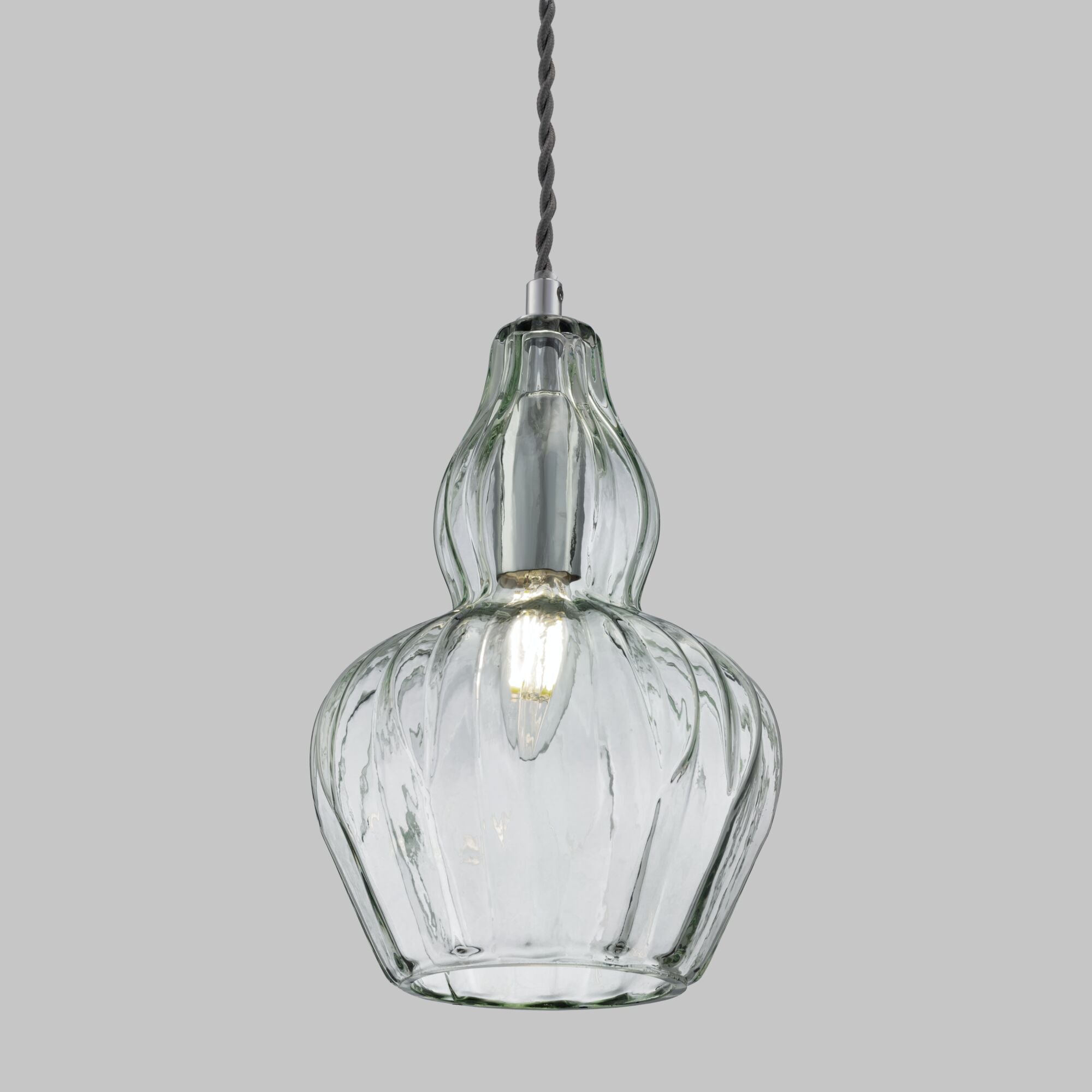Lampada pendente Pendant in Metallo Eustoma Nickel