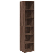 Buffet credenza cassettiera armadio mobile contenitore organizer cucina soggiorno salotto alto 40 x 41 x 185 cm legno ingegnerizzato marrone 02_0033714
