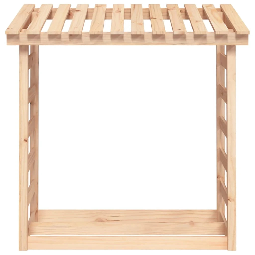 Portalegna portalegna organizer portaoggetti 108 x 64,5 x 110 cm legno di pino naturale 02_0045103