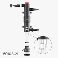 Boccola in vetro di quarzo C di ricambio per chiarificatore per laghetti CUV-236C