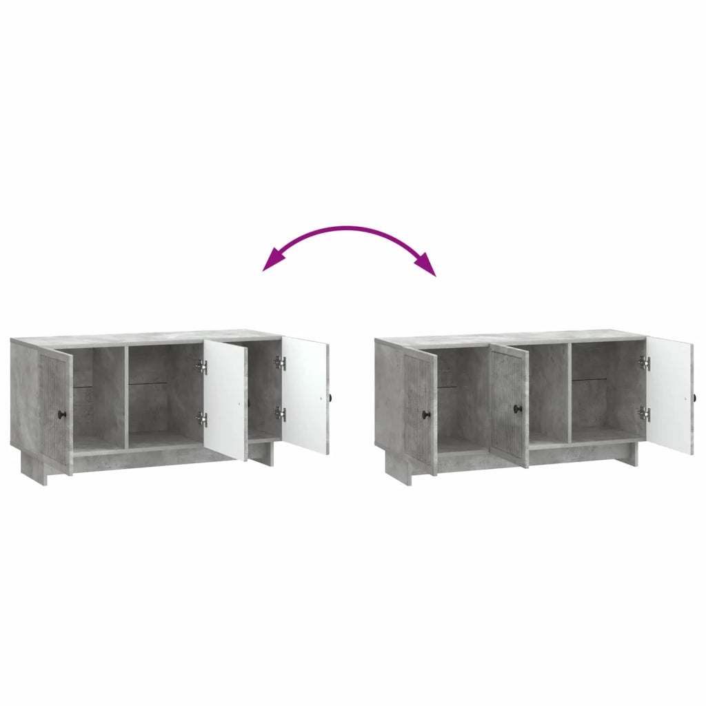 Mobile TV Grigio Cemento 99 x 34,5 x 50 cm Legno ingegnerizzato