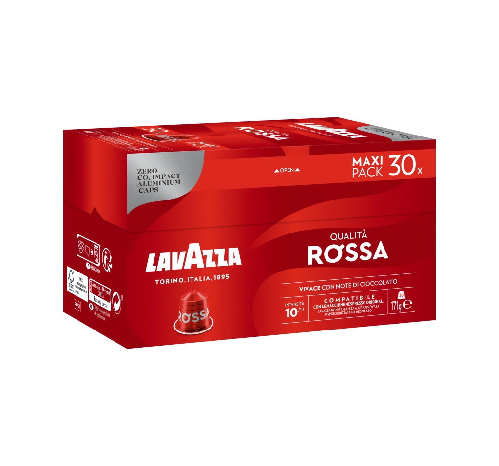 Lavazza Capsule Compatibili Nespresso Qualità Rossa, 30 Capsule