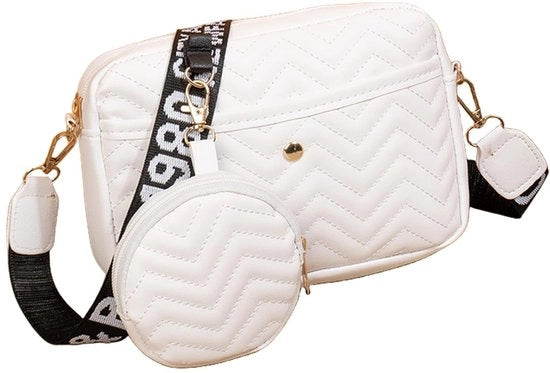 Borsa da Spalla per Donna - Borsa in PU di Alta Qualità - Borsa a Tracolla - Borsa a Mano - Cinturino da Spalla Regolabile - Inclusa Portamonete