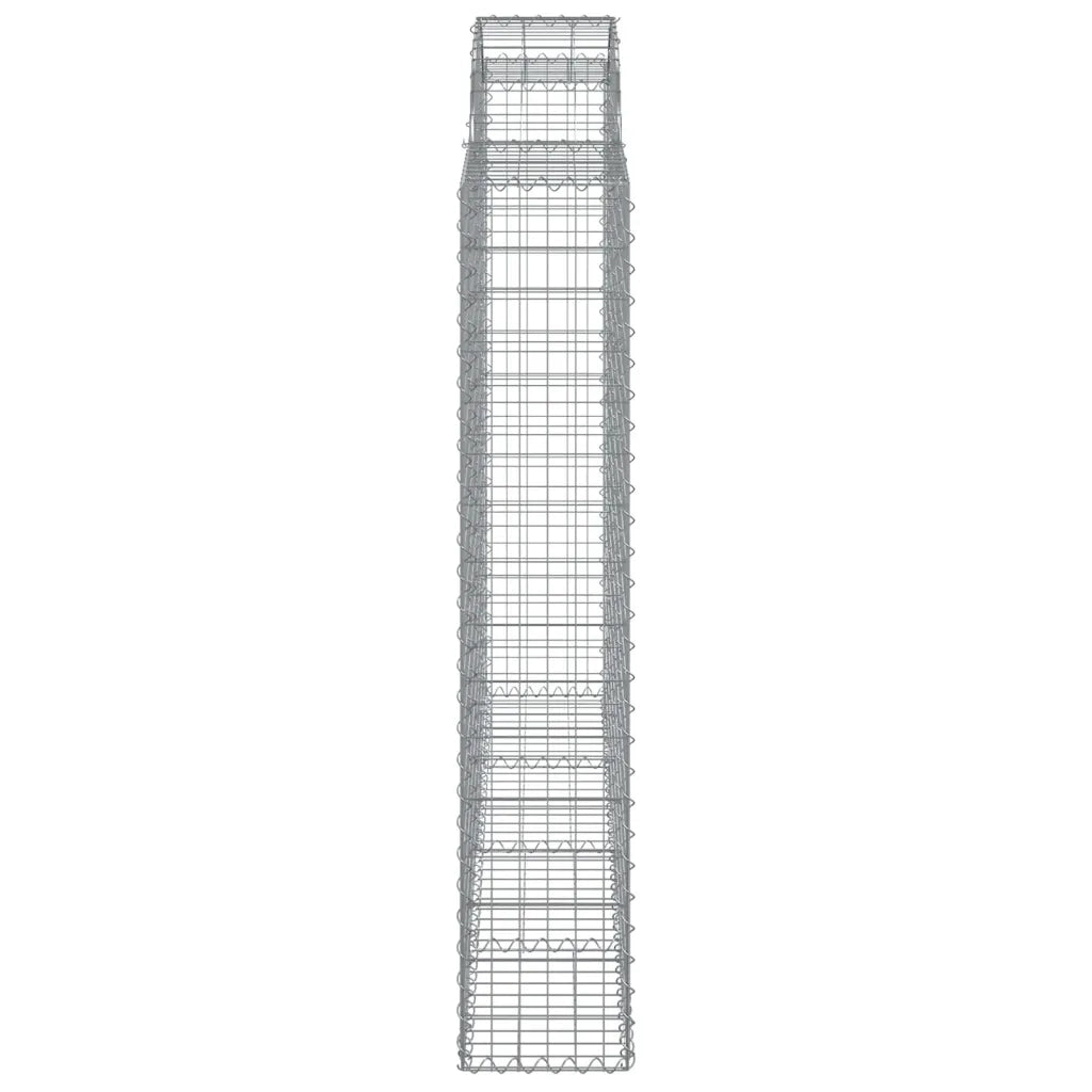 Cesti Gabbioni ad Arco 4 pz 200x30x160/180 cm Ferro Zincato 3146175