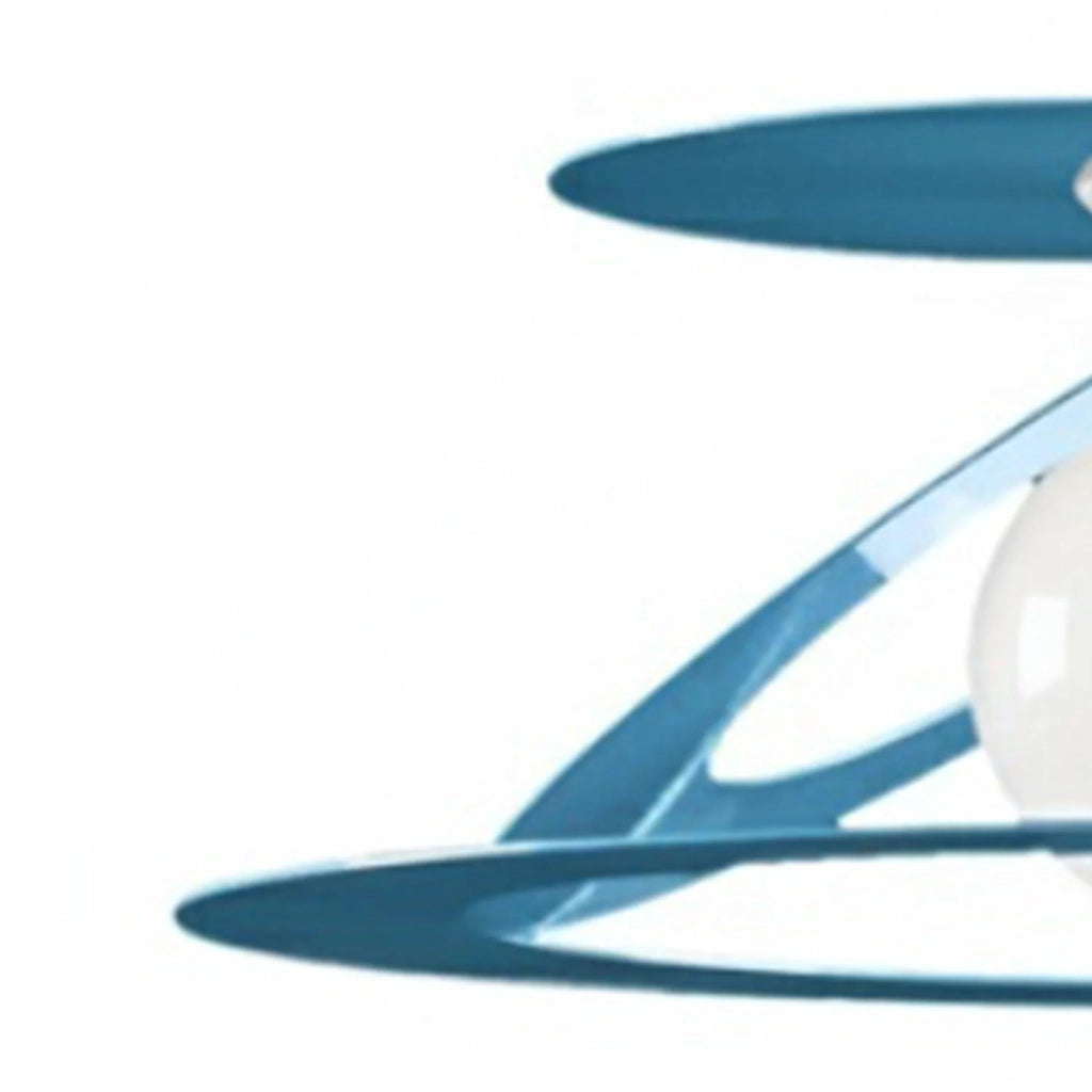 Sospensione Geko 1 Luce Blu e Bianco LuceArt Classic