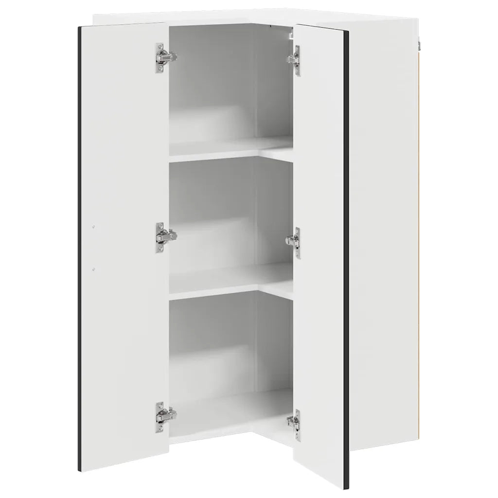 Mobile angolare per parete LUCCA Nero 57 x 57 x 100 cm