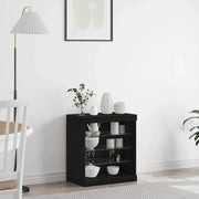 Credenza-Buffet-Armadio da cucina Rovere Nero 60.5 x 37 x 67 cm Legno multistrato