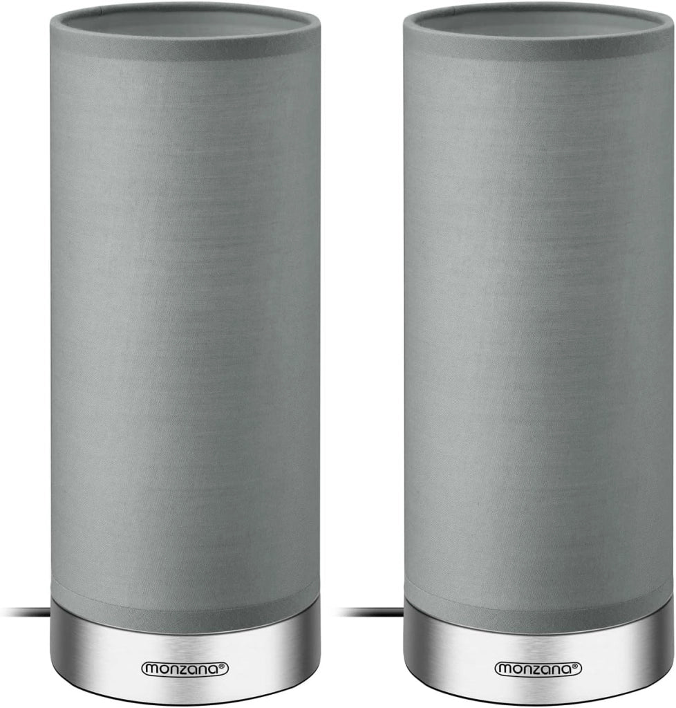 2x Lampade Comodino Touch Incl. Lampadine LED Dimmerabile E14 Luce Notturna Lettura Soggiorno Scrivania