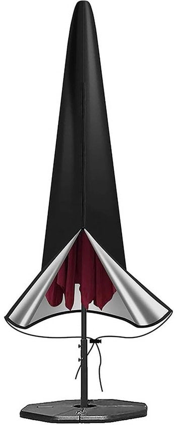 Ombrellone impermeabile - Copricapo con asta telescopica - Tessuto Oxford - Cintura di sicurezza regolabile - 190 x 30 x 50 cm - Corda di trazione antiscivolo