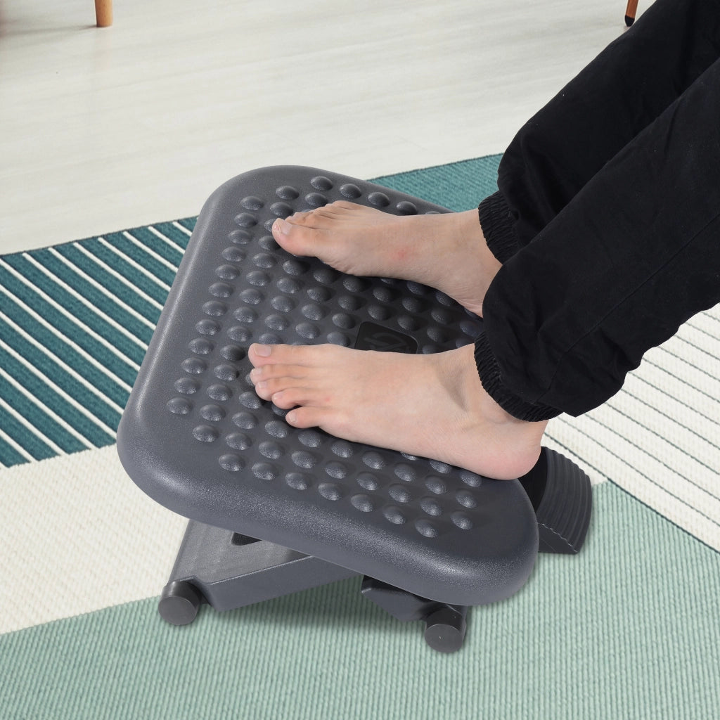 Poggiapiedi Regolabile Ergonomico per Scrivania ¨C zephmum ¨C Grigio