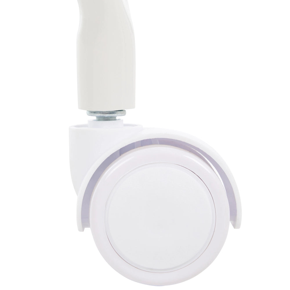 Sedia da ufficio per casa girevole, rivestita in tessuto, con sistema di bloccaggio della posizione reclinabile e altezza regolabile beige chiaro