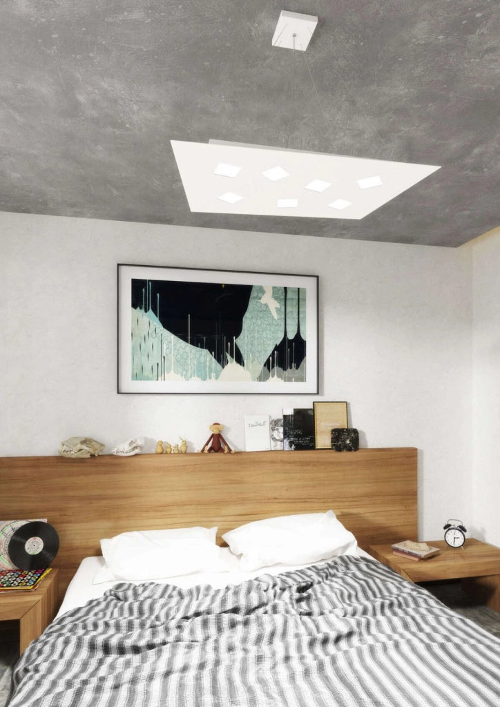 NOTE SOSPENSIONE 7+4 LUCI ATTACCO GX53 BIEMISSIONE BIANCO