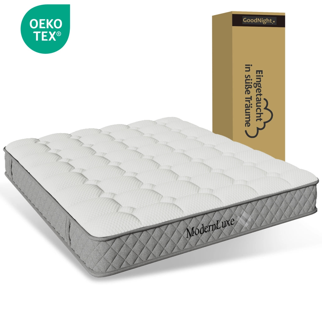 Materasso Ortopedico 140x200 cm H3 con 7 Zone a Molle Insacchettate e Schiuma Fredda Certificato OEKO-TEX