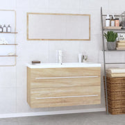 Set Mobili da Bagno 3 pz Rovere Sonoma cod mxl 68965