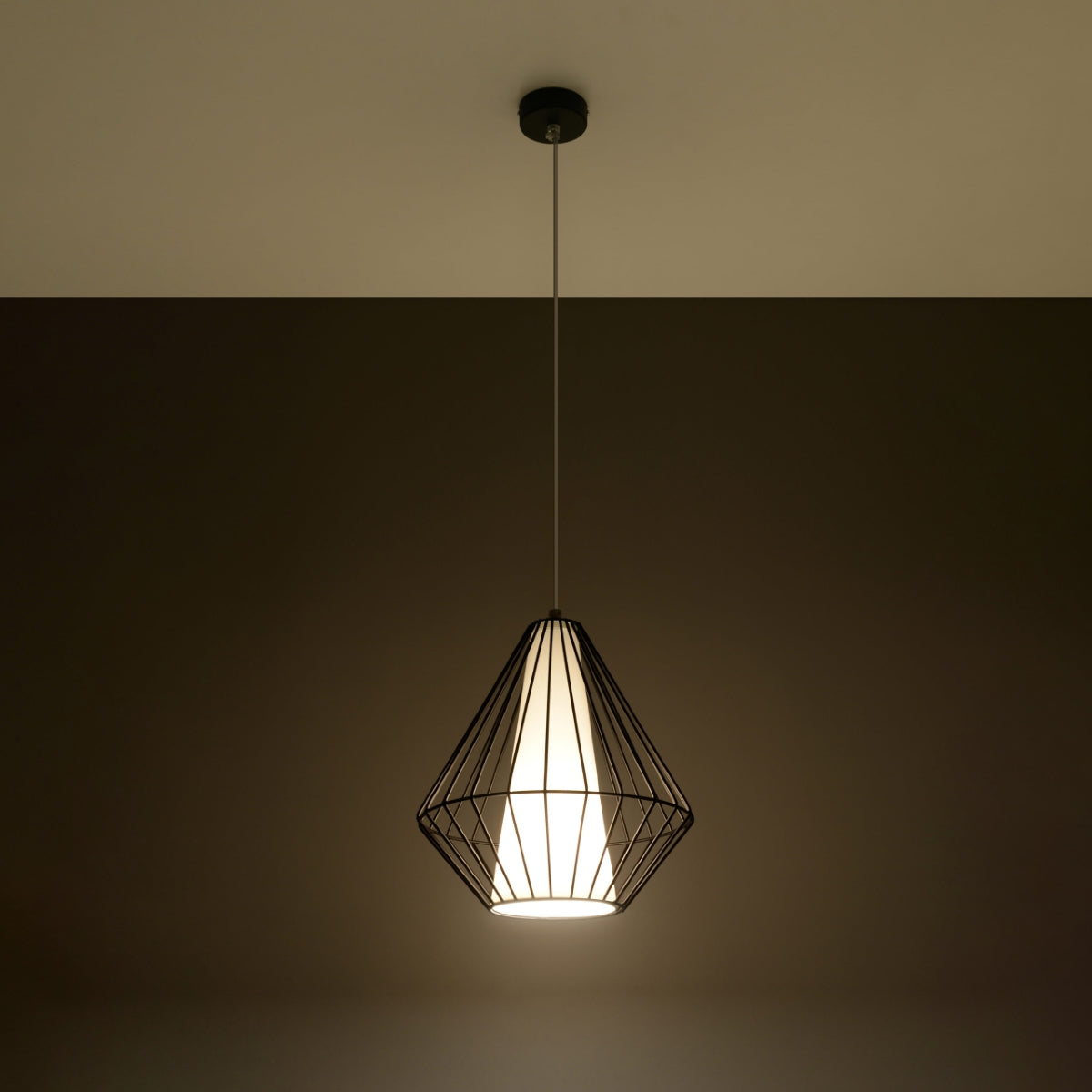 Lampada a sospensione DEMI nero
