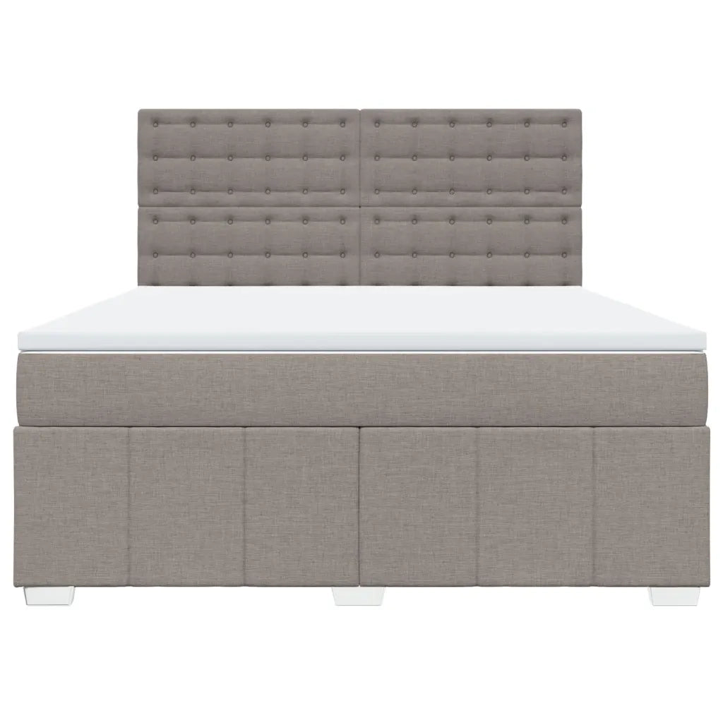 Giroletto a Molle con Materasso Tortora 180x200 cm in Tessuto 3291765