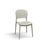 PAZZO DESIGN Sedia Anita Tortora set da 4 sedie in Polipropilene