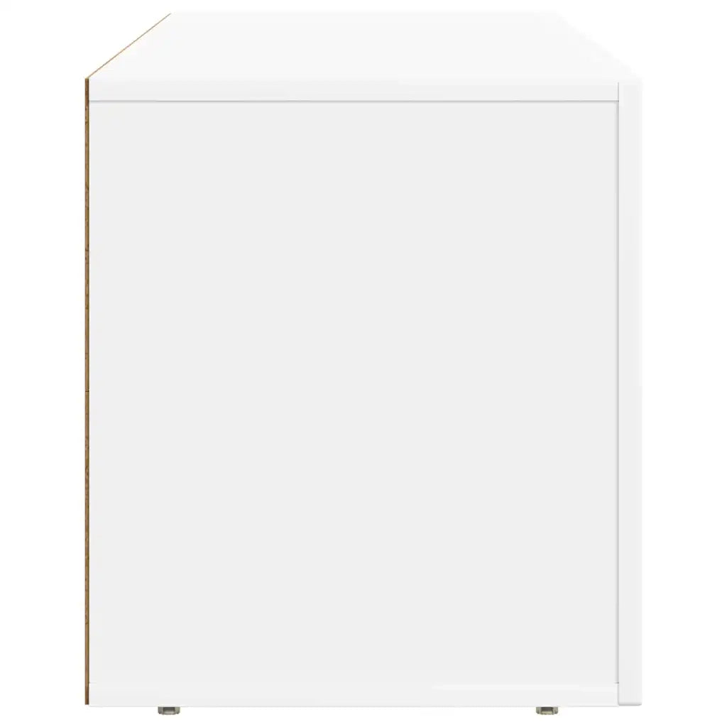 Mobile TV-Credenza TV-Console TV Bianco 100 x 35 x 40 cm Legno multistrato