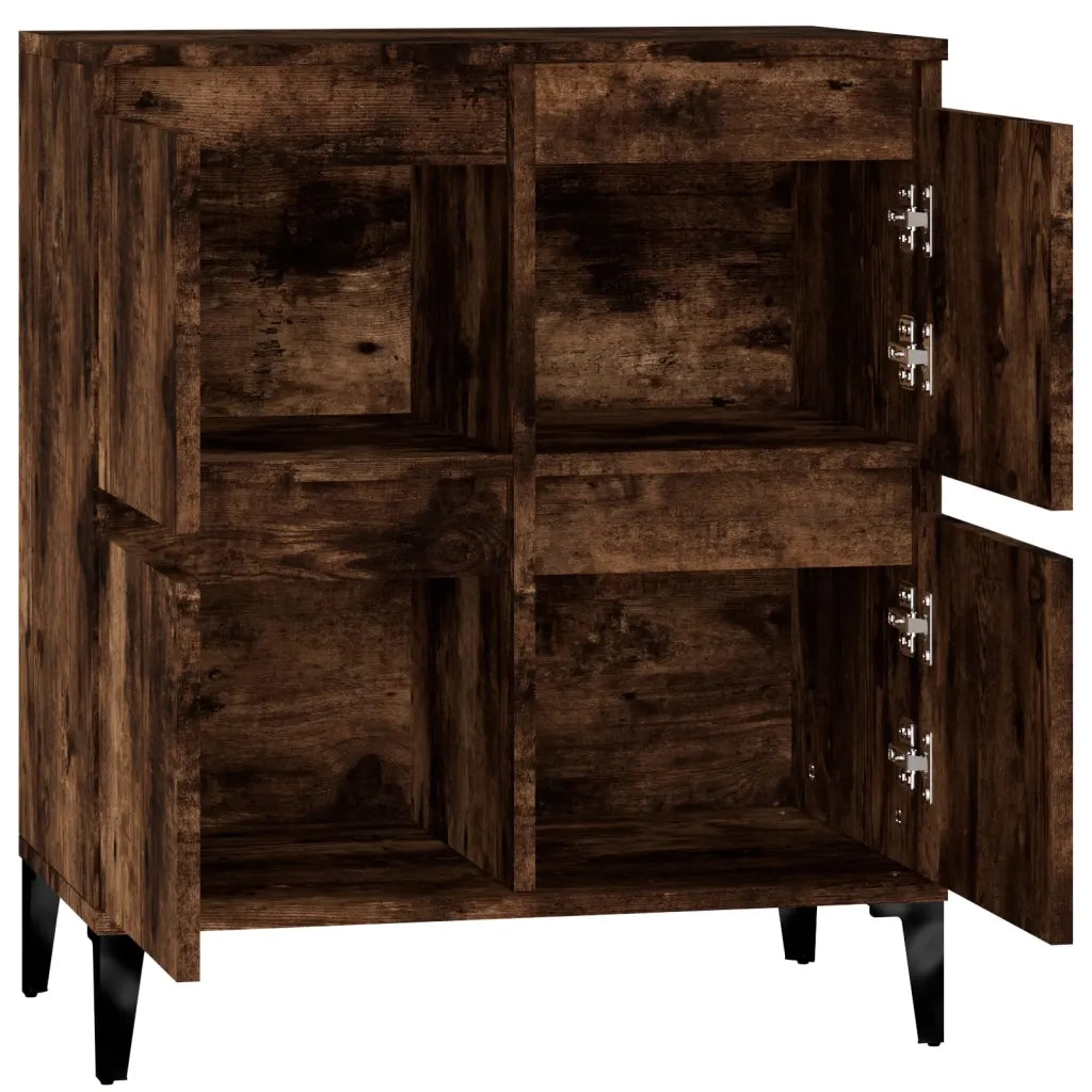 Credenza Rovere Fumo 60x35x70 cm in Legno Multistrato 821169