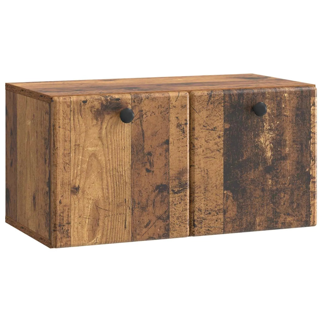 Mobile Porta TV da Muro 59,5 x 31 x 30 cm Legno antico 899223