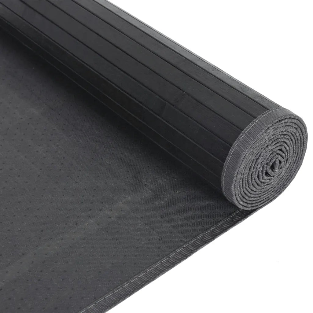 Tappeto Rettangolare Nero 80x100 cm in BambÃ¹