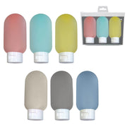 Set 3 Pezzi Bottiglina Dispenser da Viaggio Candy 60 ml 2 Colori