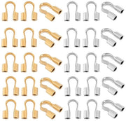 Protettore per cavi 100 pezzi - forma U - acciaio inossidabile - protezione per cavi - protezione per cavi per accessori di gioielleria - per accessori di gioielleria e DIY