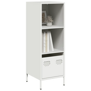 Credenza-Buffet-Armadio da cucina Bianca 35x39x103,5 cm in Acciaio