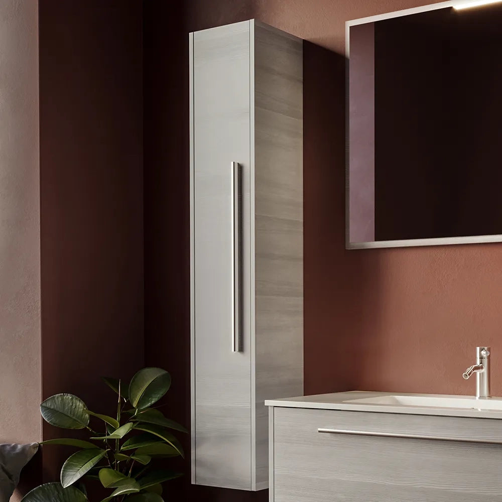 Colonna sospesa altezza 150cm rovere cenere reversibile | Aoki