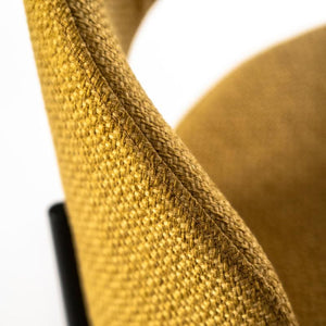 Set 2 Sedie 52x55,5xH78,5 cm in Tessuto Greta Giallo