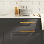 Maniglie per Mobili 10pz Oro 160mm in Acciaio Inox 155359