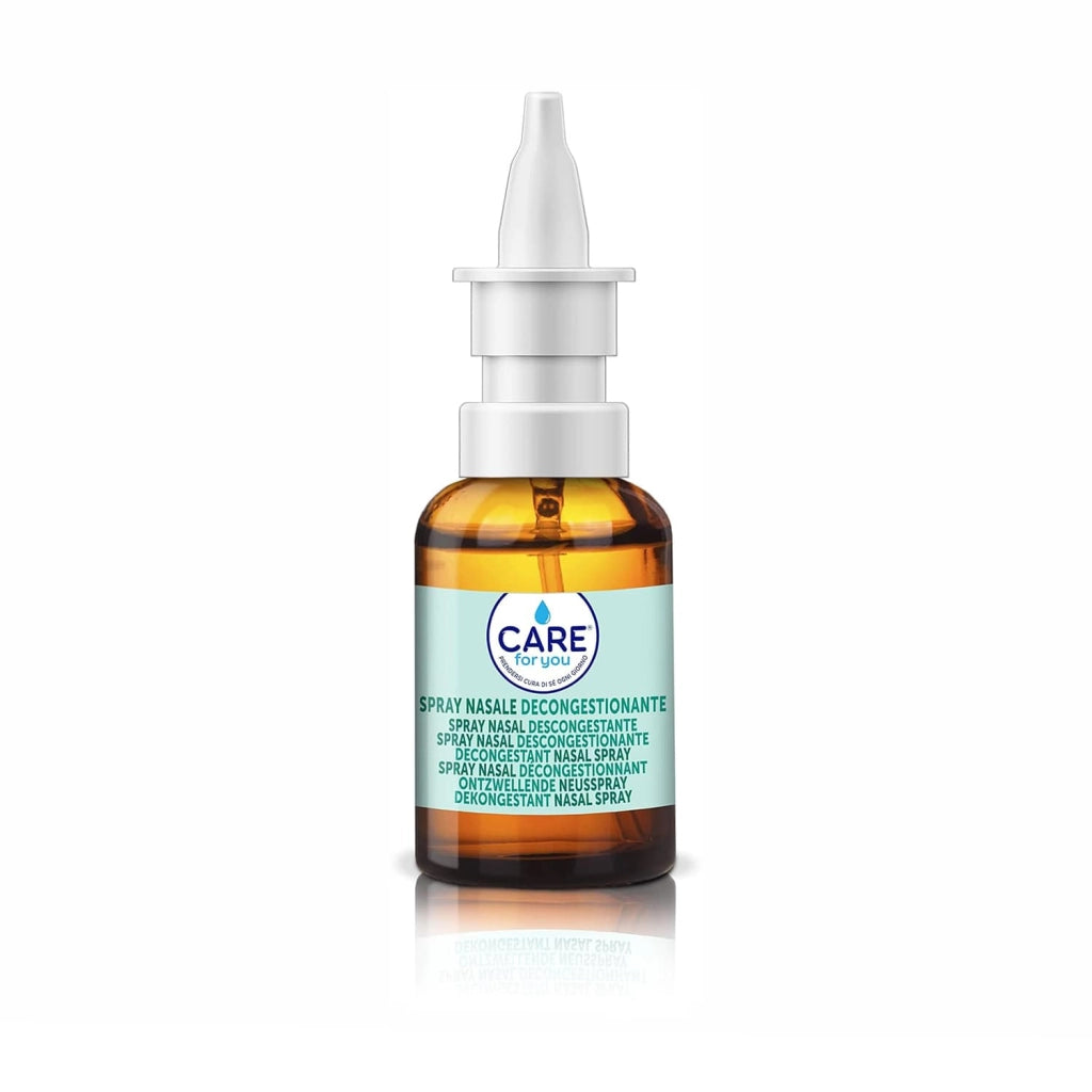 CARE For You Spray Nasale Decongestionante, Lavaggio Nasale per una Pulizia Profonda delle Fosse Nasali, Efficace per Raffreddori e Sinusiti, Soluzione Ipertonica, 20ml