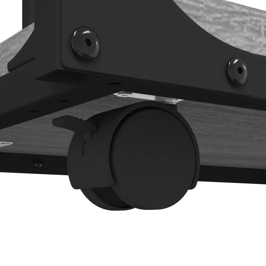Tavolino con Ruote-Tavolino da soggiorno-Tavolo Grigio Sonoma 50x35x55,5cm Legno Multistrato