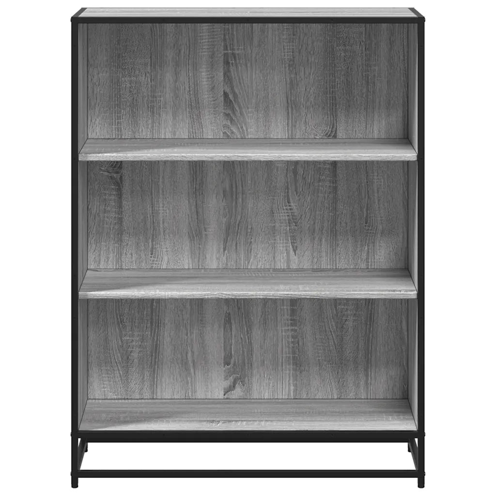 Libreria Grigio Sonoma 80,5x35x107,5 cm in Legno Multistrato 849122