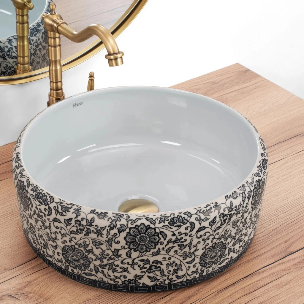 Lavabo Da Appoggio Rea Florisa