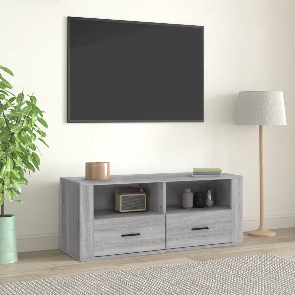 Mobile TV | Armadietto TV | Mobile Porta TV Grigio Sonoma 100x35x40 cm in Legno Multistrato