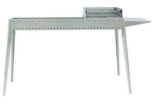 Cuoci Arrosticini con Barbecue a Carbone 120 cm Lisa Luxury Miami Grill 800+400