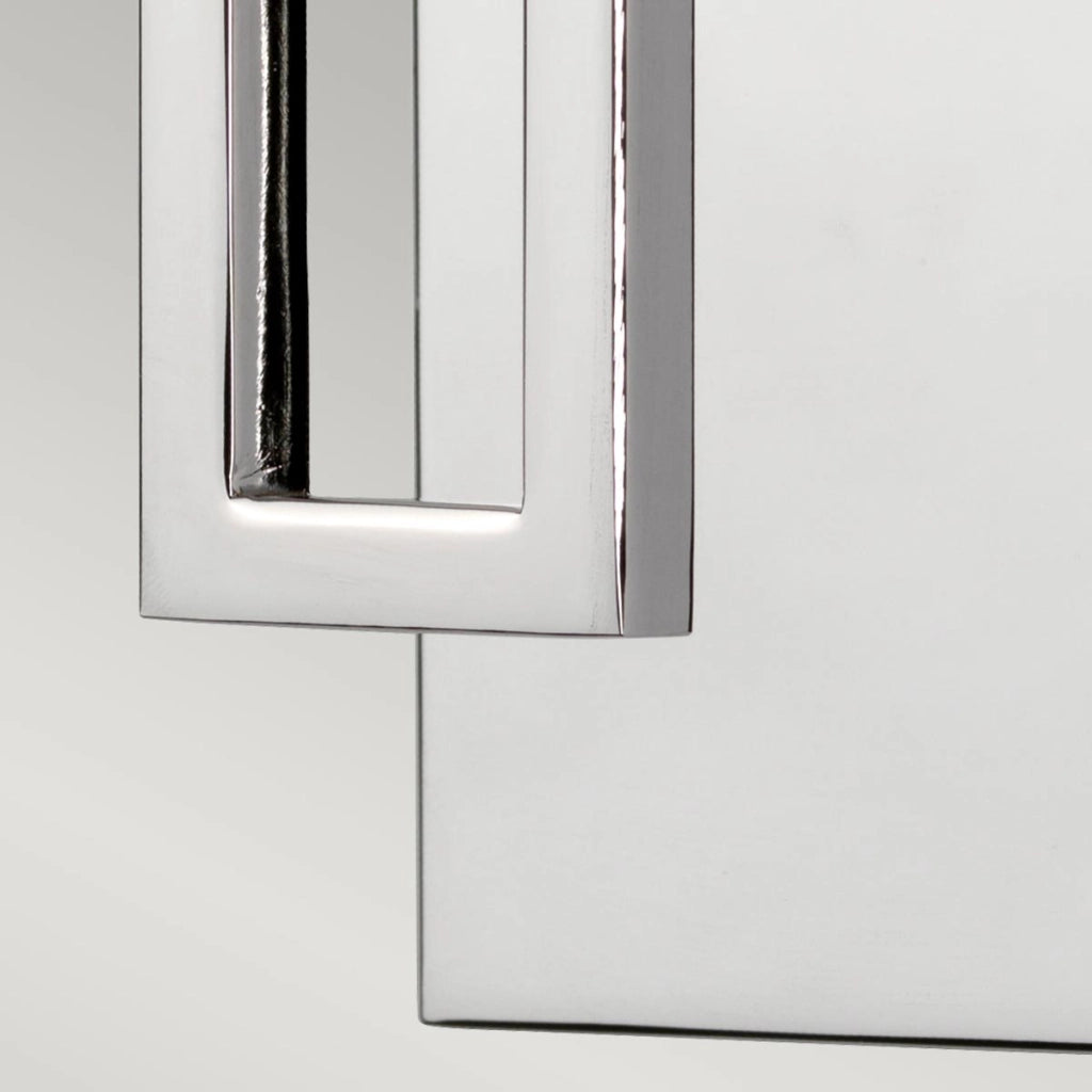 Applique bagno cromata con paralume lino Lanza G9 Hinkley