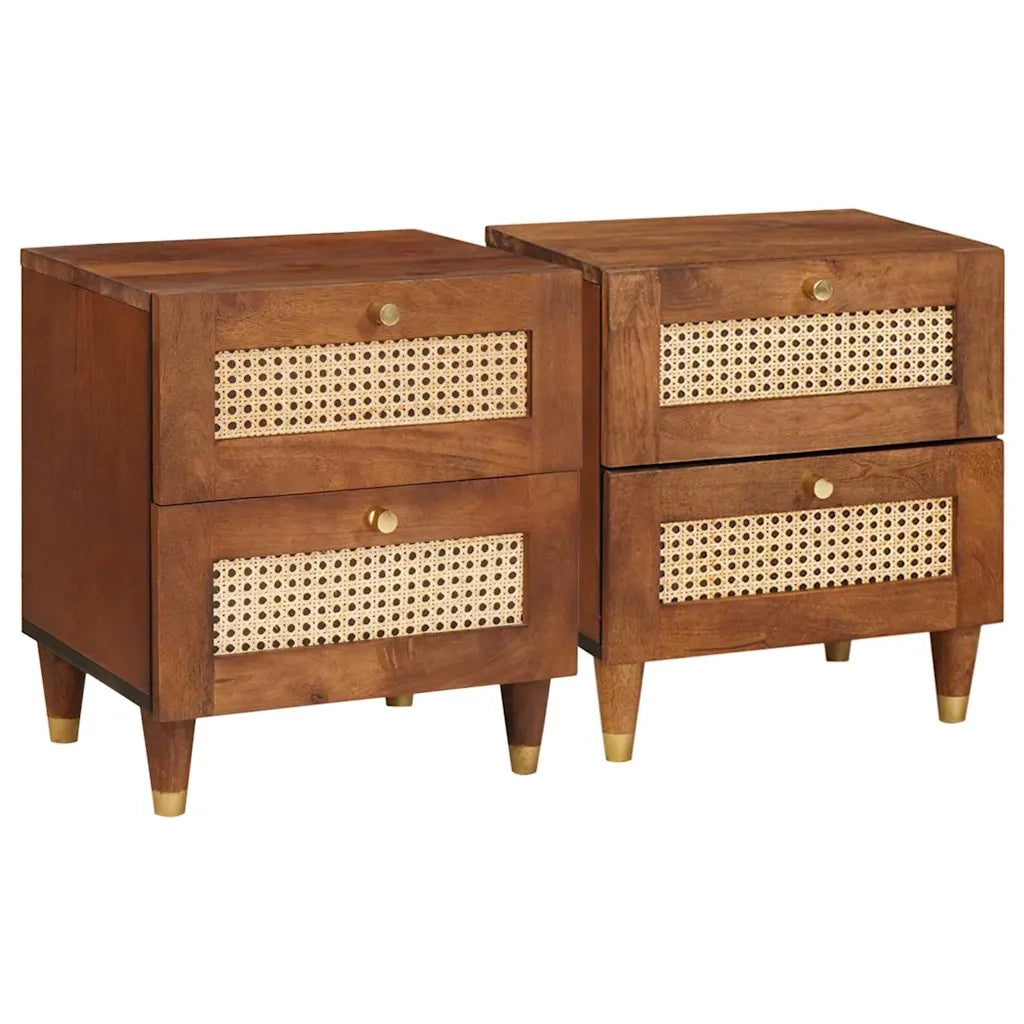 Armadio da Notte con cassetto 2 pcs Marrone 40 x 33,5 x 46 cm 4018879