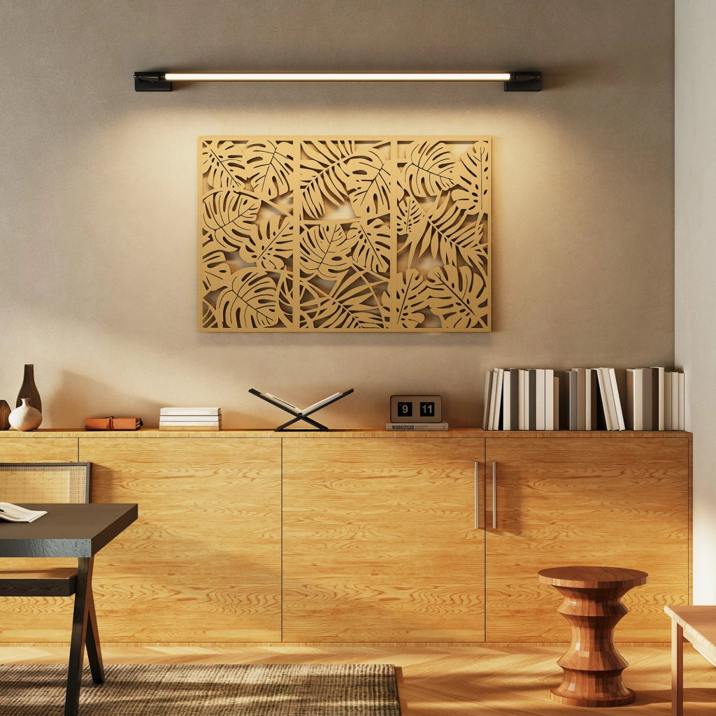 Pannello Decorativo 3D ¨C zephmum ¨C 3 Pezzi 40x80 cm Legno Naturale